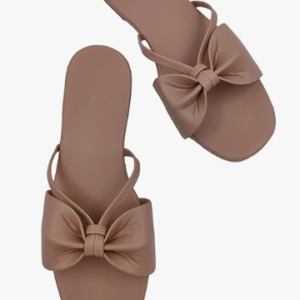Women’s Flat Toe Ring Sandals – Stylish Ruched Strap Design for Daily & Casual Wear